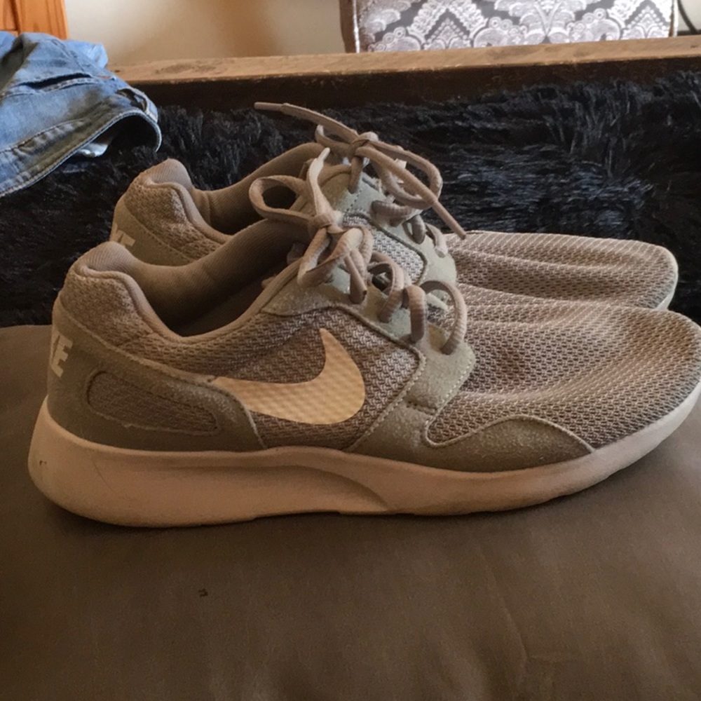 Gray Nike shoes